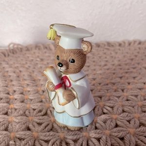 Vintage HOMCO Porcelain Bear Graduation Figurine #1404 Graduate Robe Gown Cap